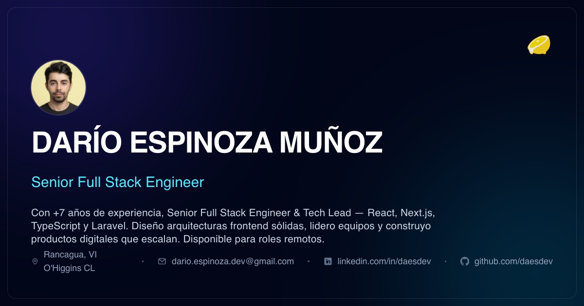 CV Darío Espinoza